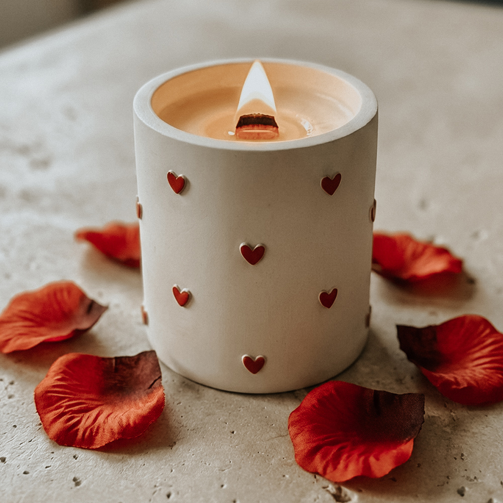 Bougie Saint-Valentin